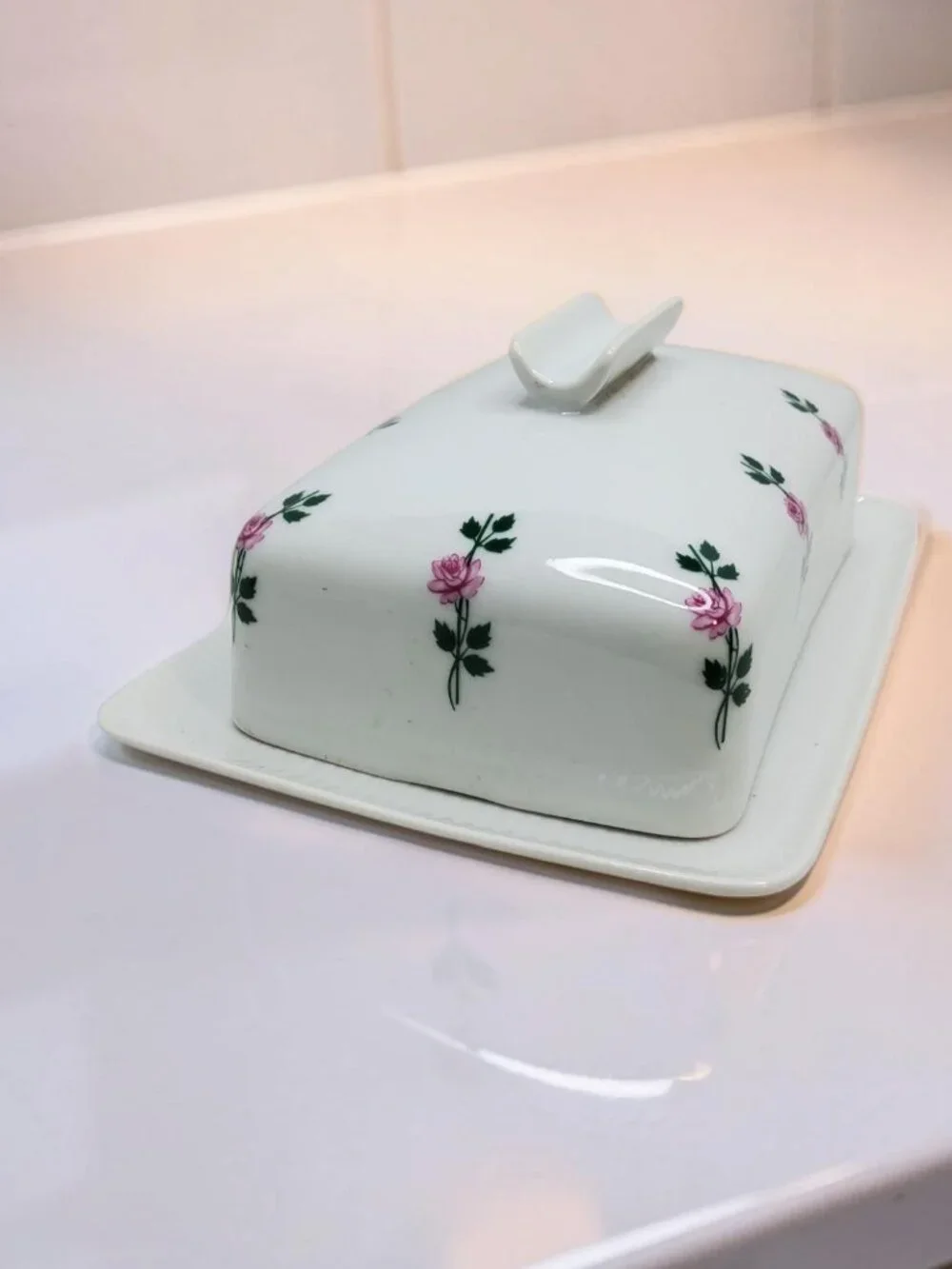 vintage seltmann weiden bavarian porcelain 1lb. butter dish